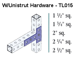 W/Unistrut Hardware - TL015
