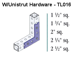 W/Unistrut Hardware - TL016