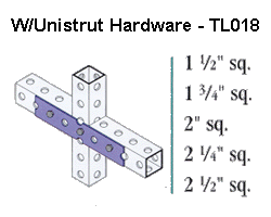 W/Unistrut Hardware - TL018