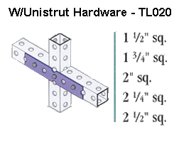 W/Unistrut Hardware - TL020